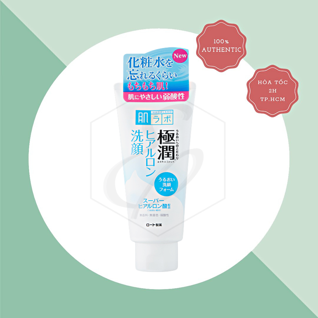 Sữa rửa mặt Hadalabo Gokujyun Hyaluronic Acid Face Wash - 100g